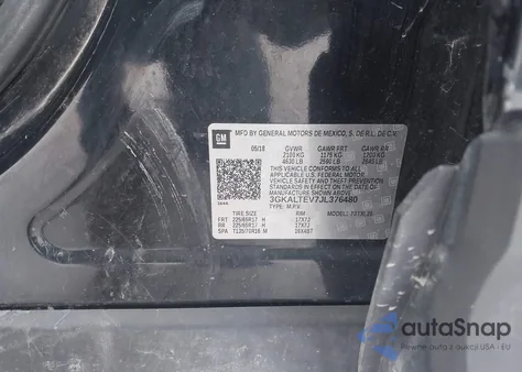 2018 GMC Terrain Sle from USA, damaged, VIN 3GKALTEV7JL376480